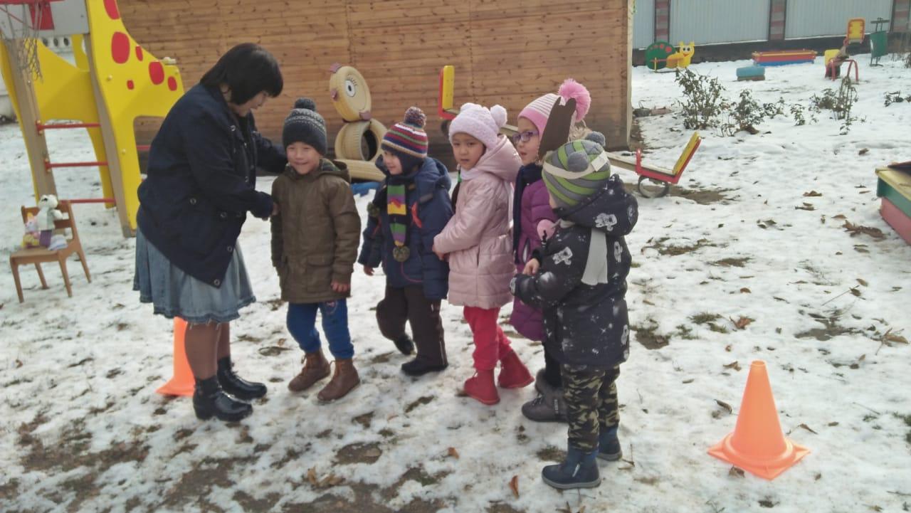 Открытое мероприятие "Проведение прогулки в группе с НОДА "Нұршашу"