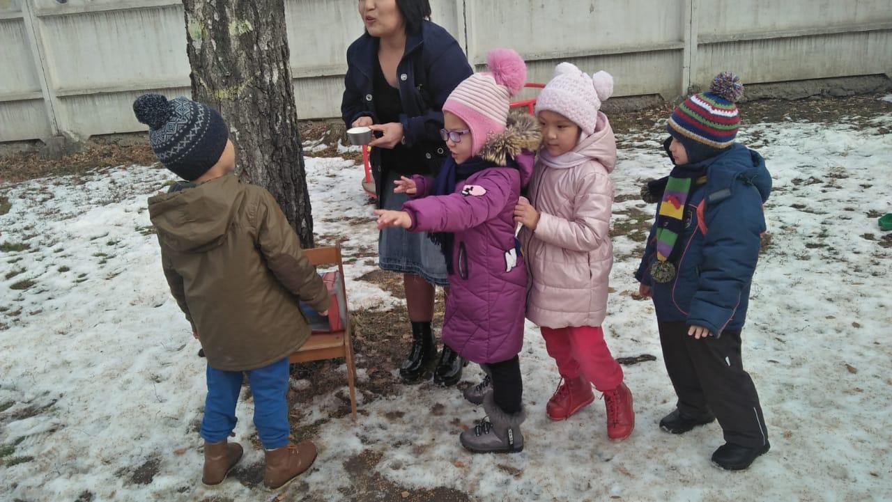 Открытое мероприятие "Проведение прогулки в группе с НОДА "Нұршашу"