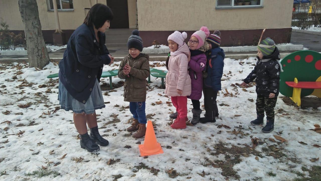 Открытое мероприятие "Проведение прогулки в группе с НОДА "Нұршашу"